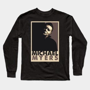 Michael Myers Pop Art Style Long Sleeve T-Shirt